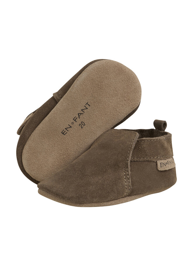 Slippers Suede Solid | Acorn (2608)