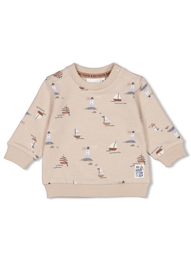 Sweater AOP - Let's Sail (Zand) | 51602294