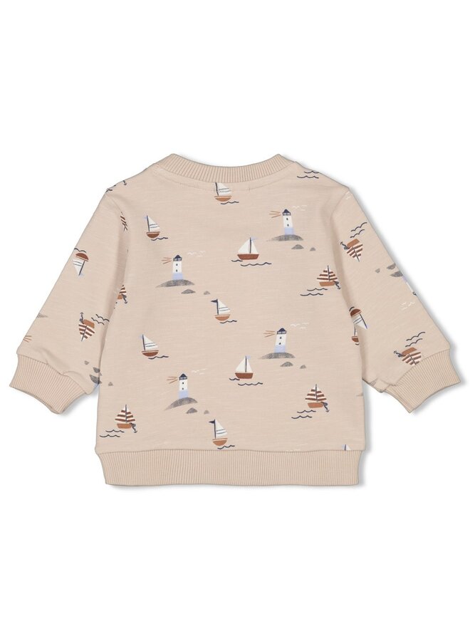 Sweater AOP - Let's Sail (Zand) | 51602294