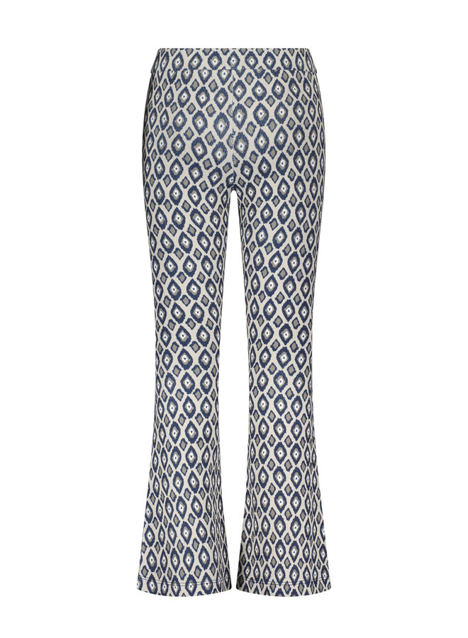 F402-5620 Flo girls AOP flared pant | Panter Ikat (938) S24