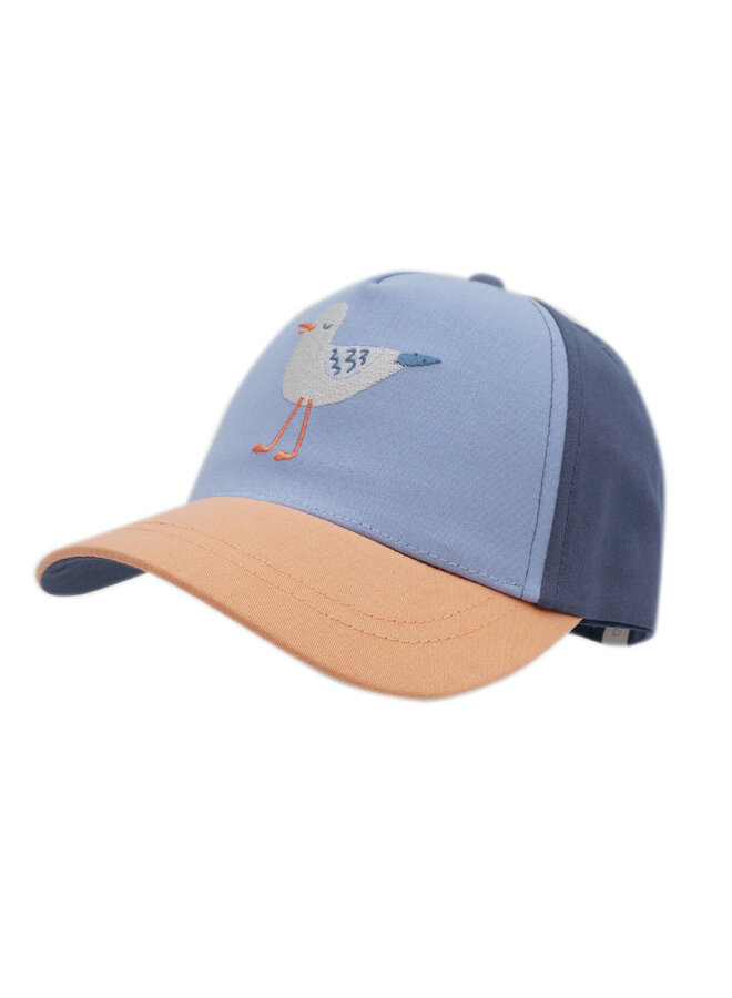 MINI GIRL-Cap, "seagull" 43503-123600 | blau/candy peach (4053)