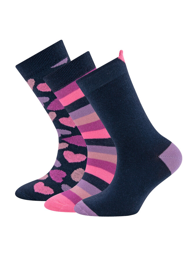 Socken 3er Pack Herzen/Ringel | 201529 ( 2)