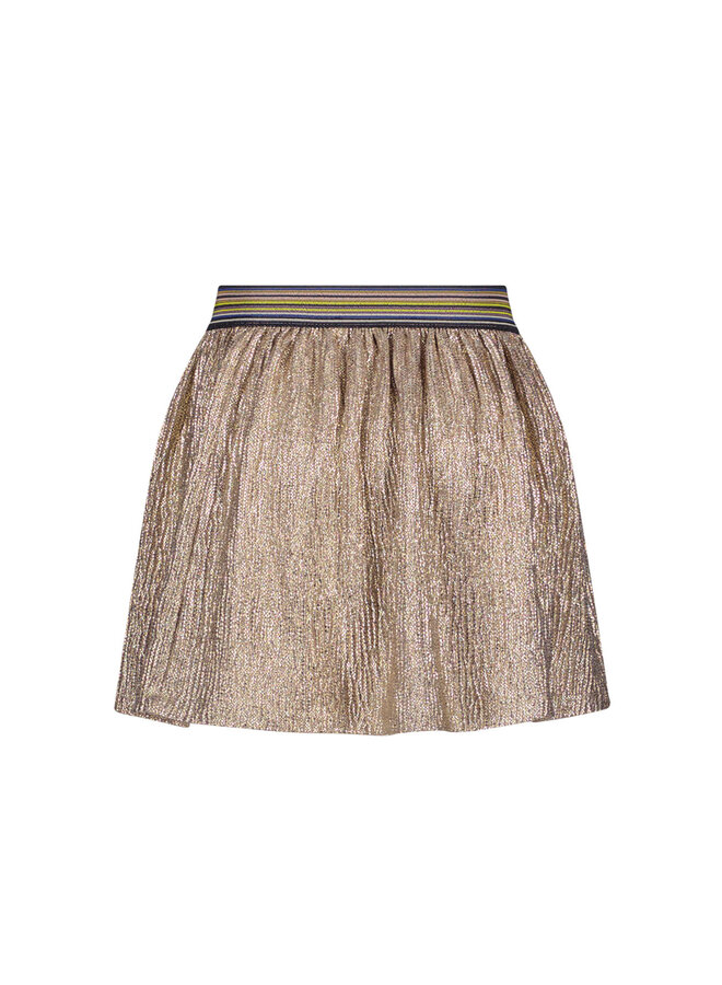 F408-5708 Holly Flo skirt with metallic print | Old pink (213) W24