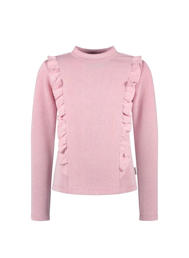 Tirza B.Nosy girls top with glitters Y408-5426 | Pink frosting 208 (W24)