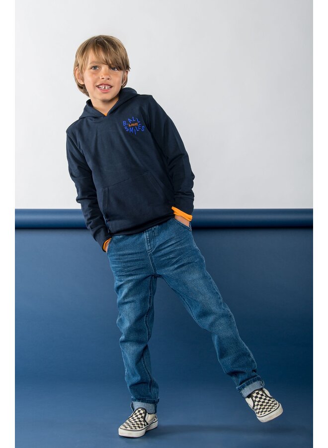 Sam B.Nosy boys hooded sweater Y408-6320 | navy 151 (W24)