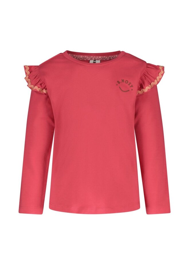 Tina B.Nosy mini girls t-shirtY408-7420 | Soft red 267 (W24)