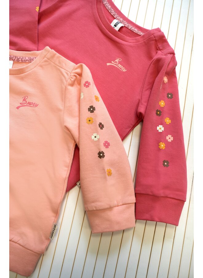 Sofia B.Nosy mini girls sweater Y408-7324 | Soft red 267 (W24)