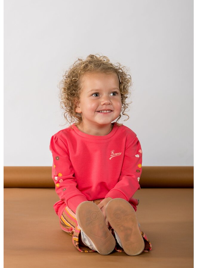 Sofia B.Nosy mini girls sweater Y408-7324 | Soft red 267 (W24)