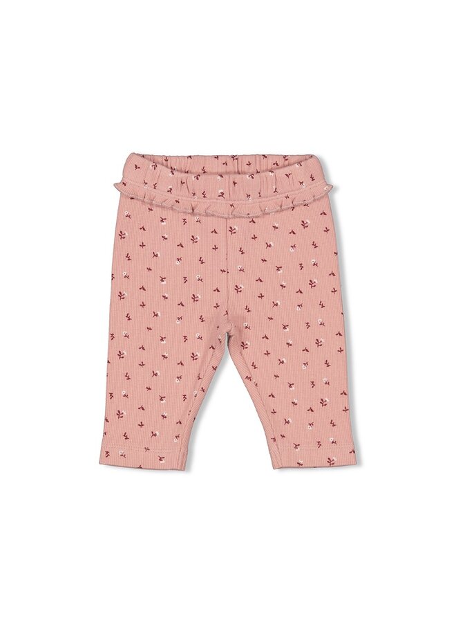 Broek rib AOP - Blooming Meadow (Roze) | 52202210