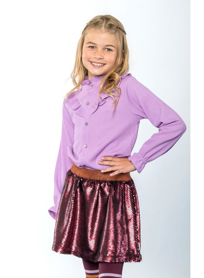 Beau B.Nosy girls blouse Y409-5124 | Bright violet 612 (W24)