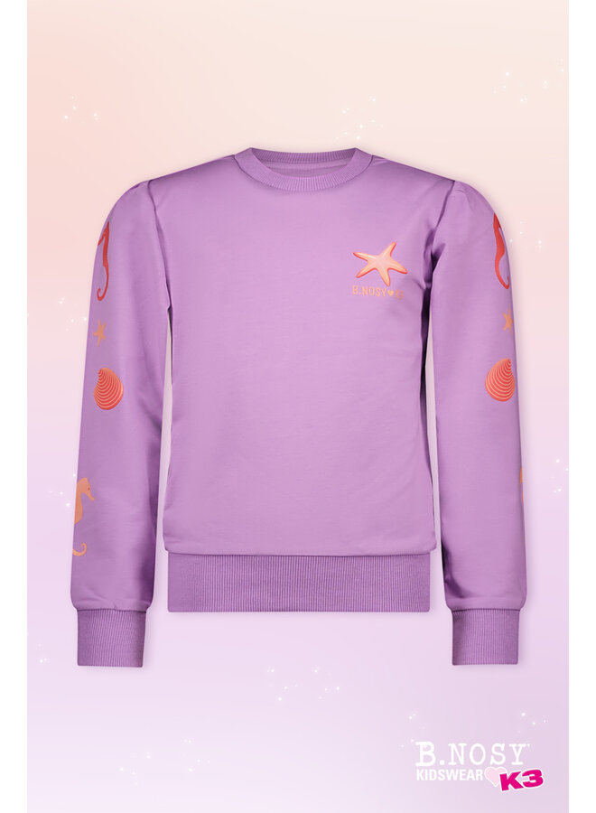 K3 Scottie B.Nosy girls sweater Y410-5324 | African Violet 621 (W24)