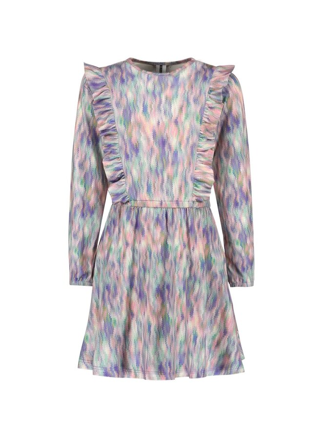 Dionne B.Nosy girls dress allover print Y501-5845 | Back AO (988)