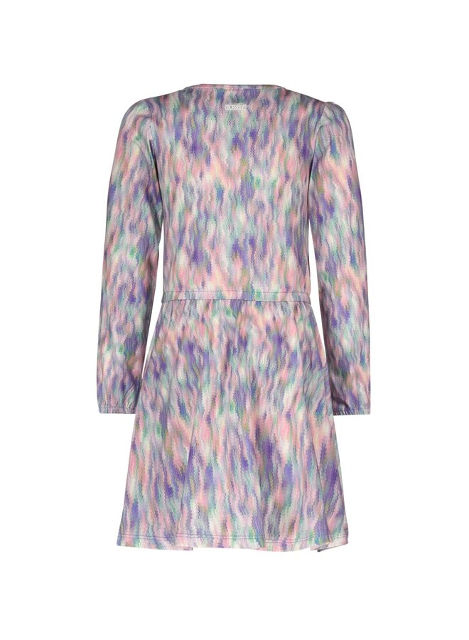 Dionne B.Nosy girls dress allover print Y501-5845 | Back AO (988)