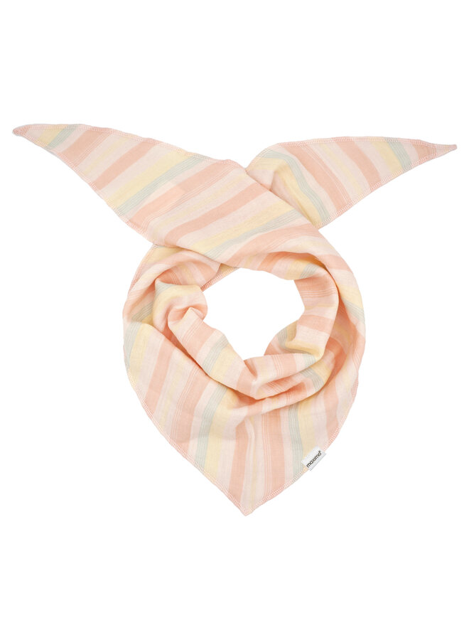 GOTS KIDS-neckerchief 43407-123700 | muschelrosa-streifen