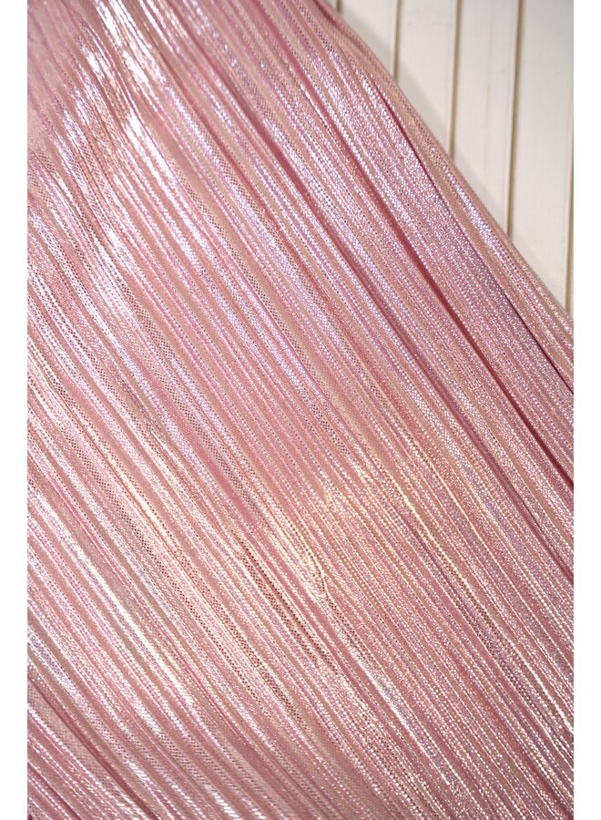 Palomi metallic plissé pants Y502-5614 | Coral blush (213)