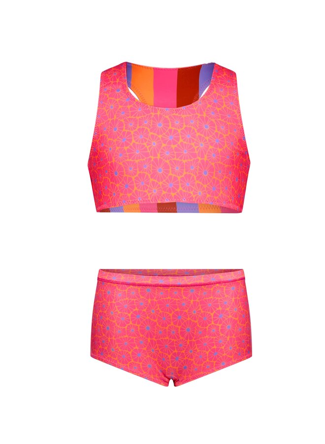 Winona reversible bikini with print Y502-5055 | Fab Stripe (979)