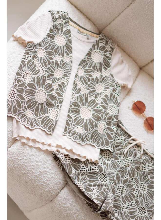 F502-5617 Florien Flo girls high waist shorty | Army (355) S25