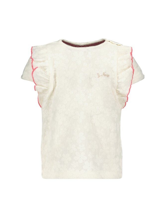 Blake B.Nosy mini flower top with ruffles Y502-7100 | Cotton (012)