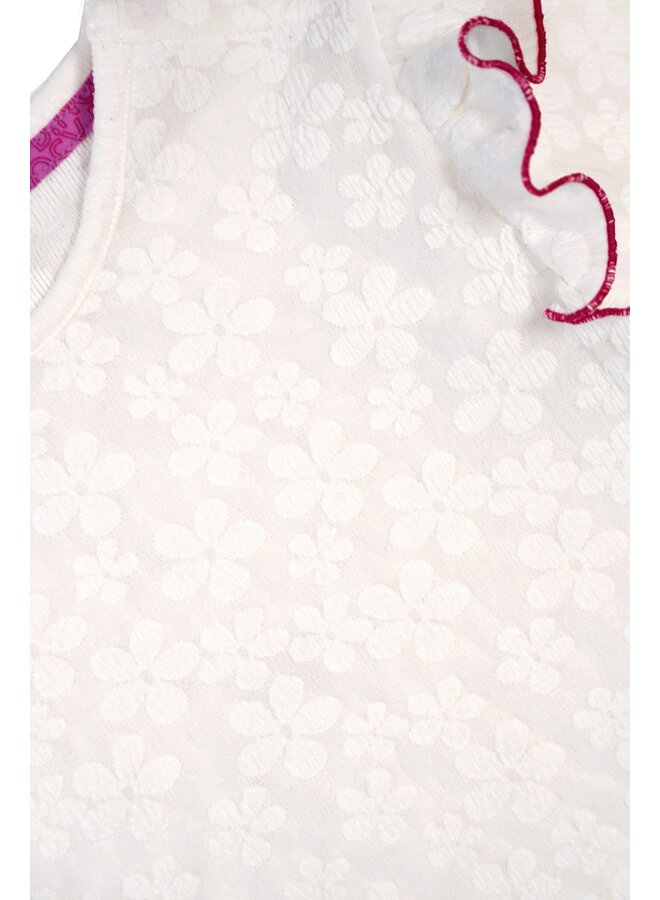 Blake flower top with ruffles Y502-5100 | Cotton (012)