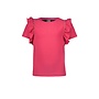 Teddie dotted jersey t-shirt with ruffle detail Y502-5414 | Fandango Pink (215)