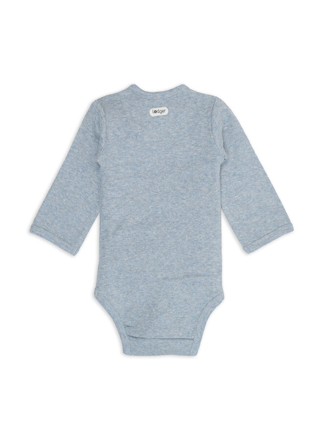Romper LS Melange | Blue Fogg