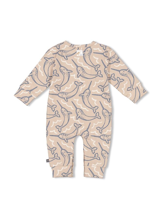 Pak rib AOP - Narwal (Taupe) | 50800119