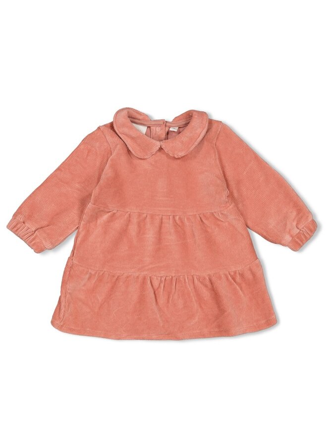 Jurk velours rib - Woodland Bloom (Mauve) | 51400562