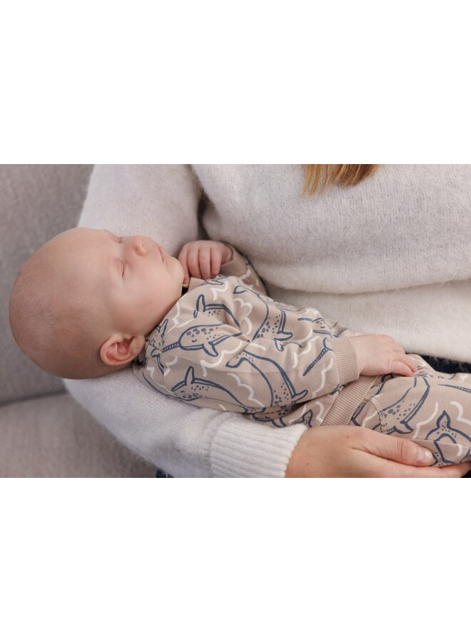 Sweater AOP - Narwal (Taupe) | 51602590