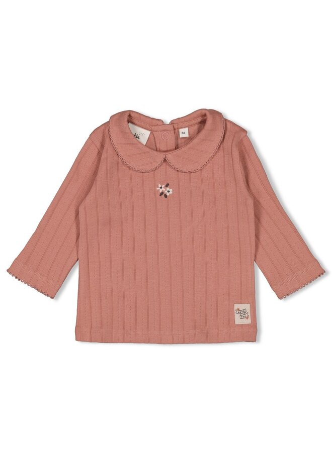 Longsleeve pointelle rib - Woodland Bloom (Mauve) | 51602612