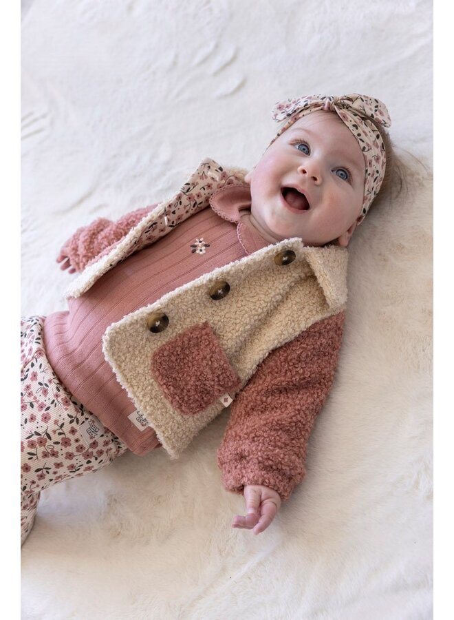 Longsleeve pointelle rib - Woodland Bloom (Mauve) | 51602612