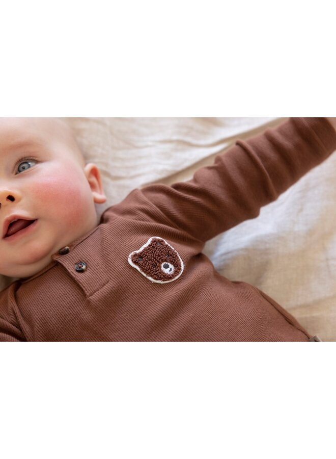 Longsleeve rib - Wild World (Bruin) | 51602630