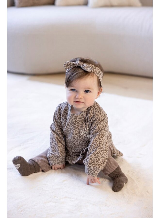 Sweater AOP - Better Together (Taupe melange) | 51602667