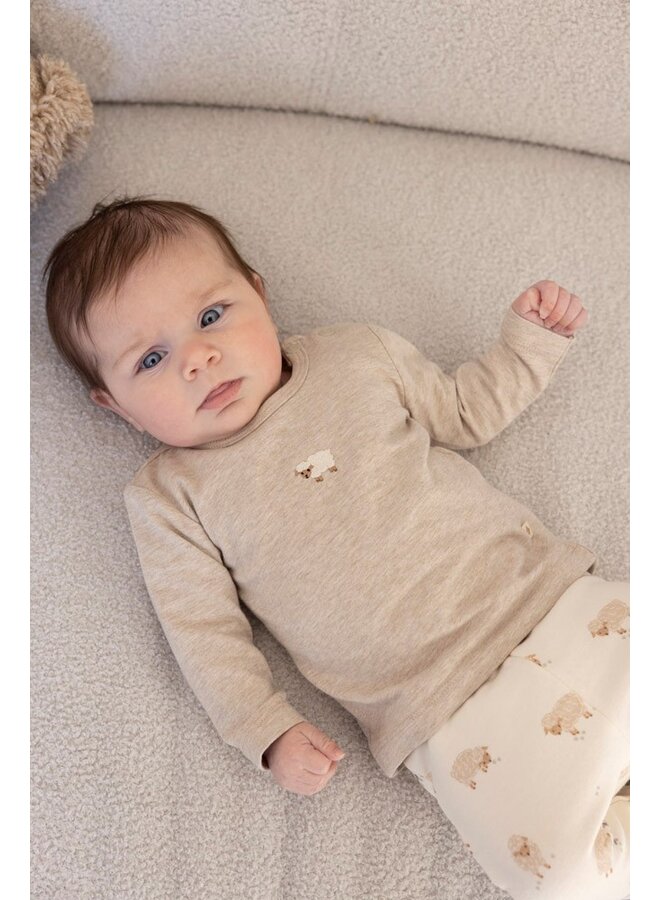 Broek AOP - Sleepy Sheepy (Creme) | 52202375