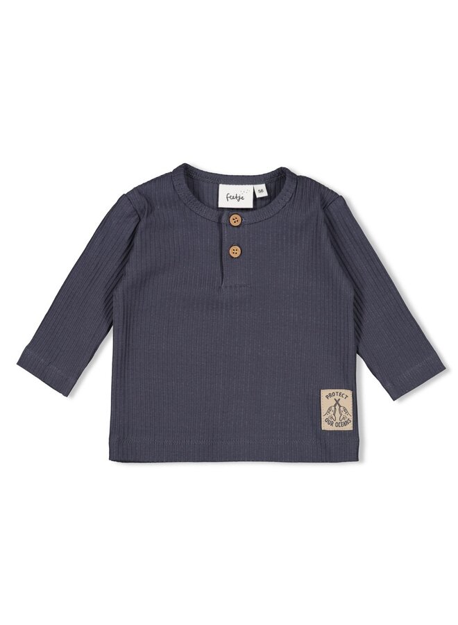 Longsleeve rib - Narwal (Blauwgrijs) | 51602592
