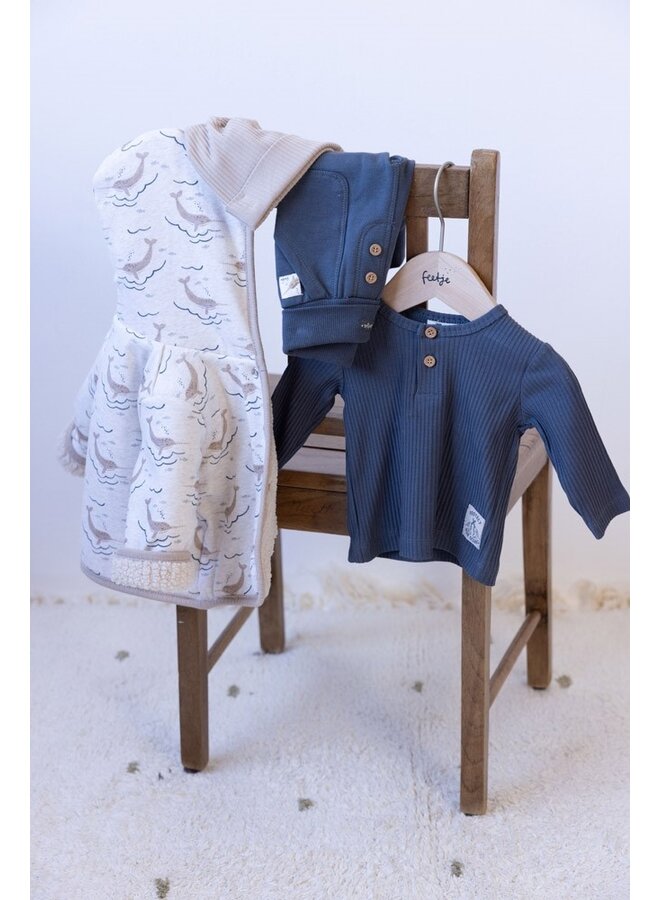 Longsleeve rib - Narwal (Blauwgrijs) | 51602592