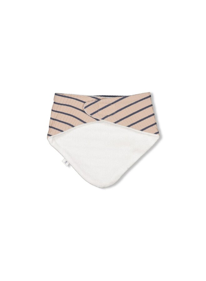 Sjaal rib met streep - Narwal (Taupe) | 53100687