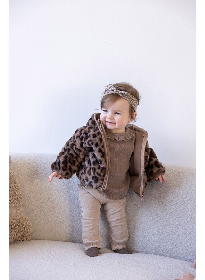 Broek ruches - Better Together (Taupe melange) | 52202443