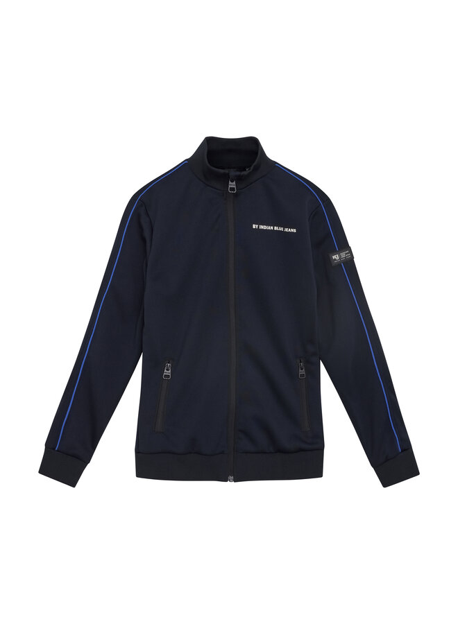 Zipper Jacket Contrast Sleeve 960459 | Night 7163