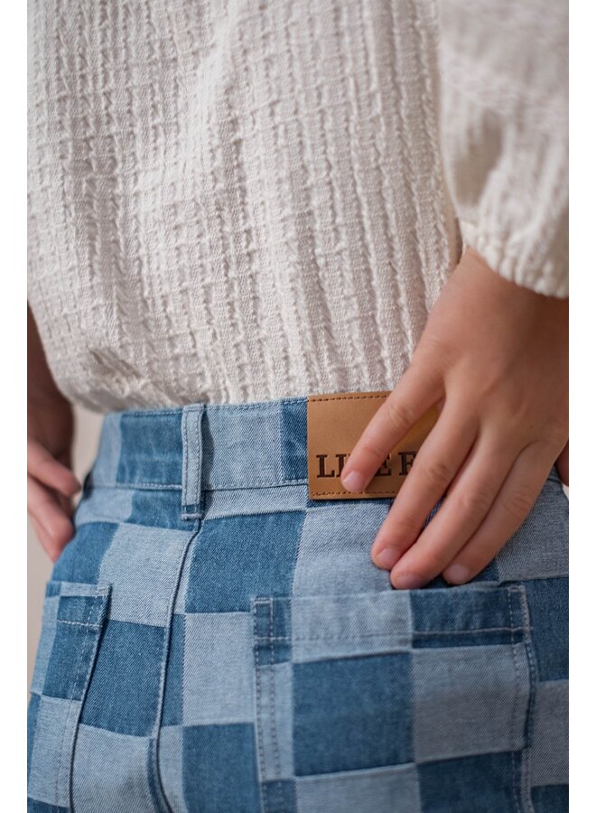 F508-5401 Eli Flo girls jacquard jersey blouse | Kit (050) W25