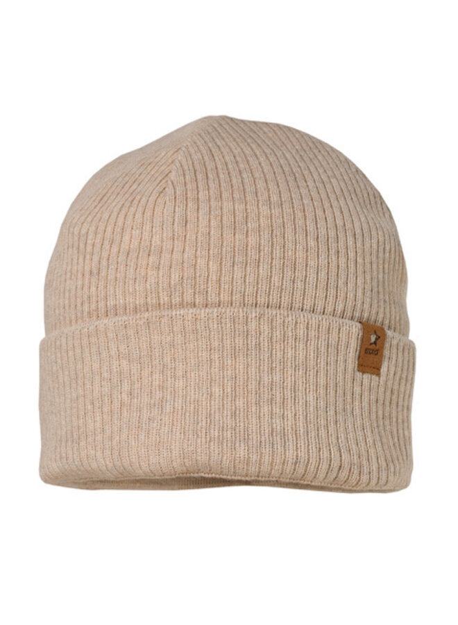 GOTS MINI-Beanie, turn up 43571-383000 | Beigemeliert (62)