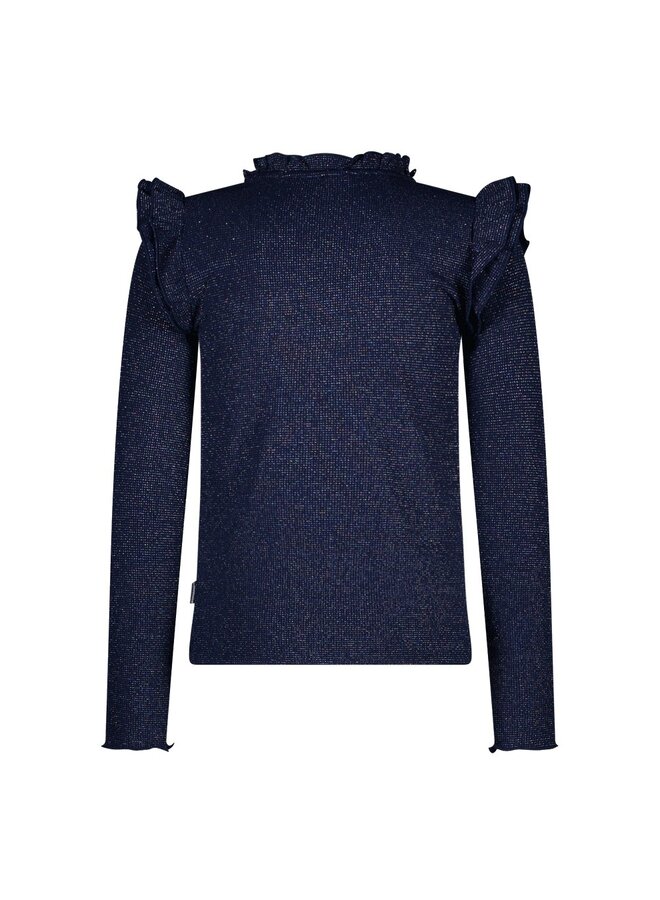 Tonya B.Nosy girls top wit ruffles Y508-5427 | Navy 190 (W25)
