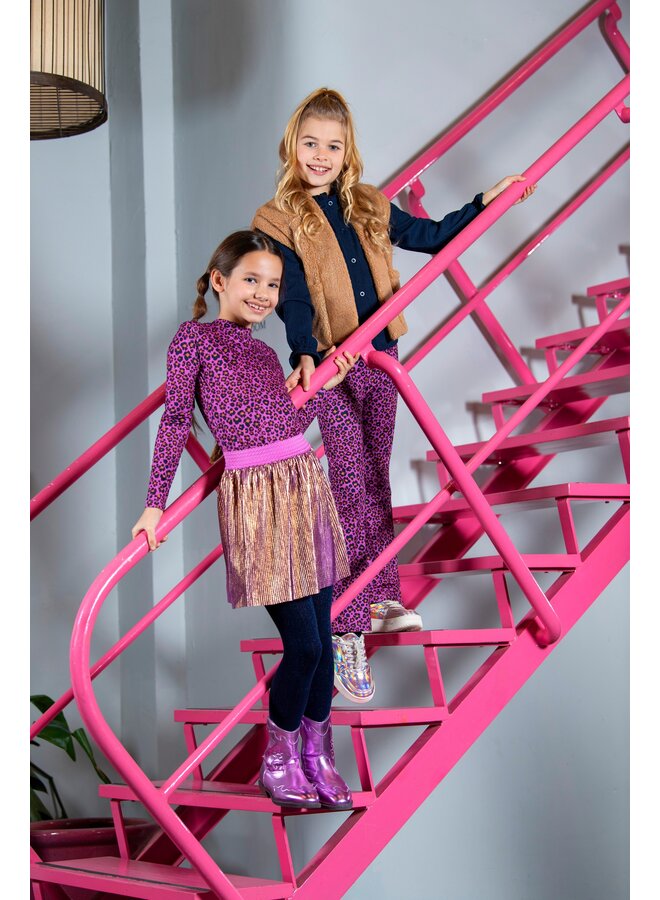 Roza B.Nosy girls metallic skirt Y508-5705 | OLD GOLD 720 (W25)