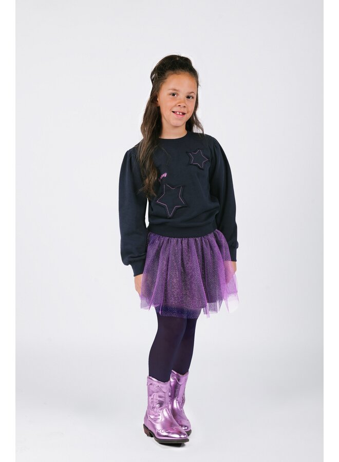 Rory B.Nosy girls mesh skirt with printed layer Y508-5713 | eclectic floral 619 (W25)