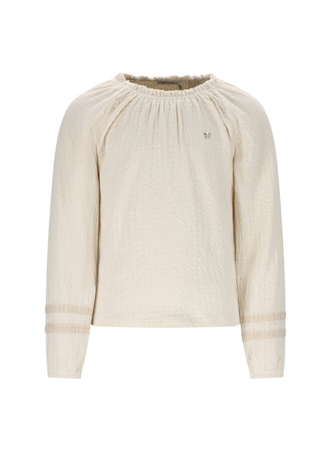 F508-5401 Eli Flo girls jacquard jersey blouse | Kit (050) W25