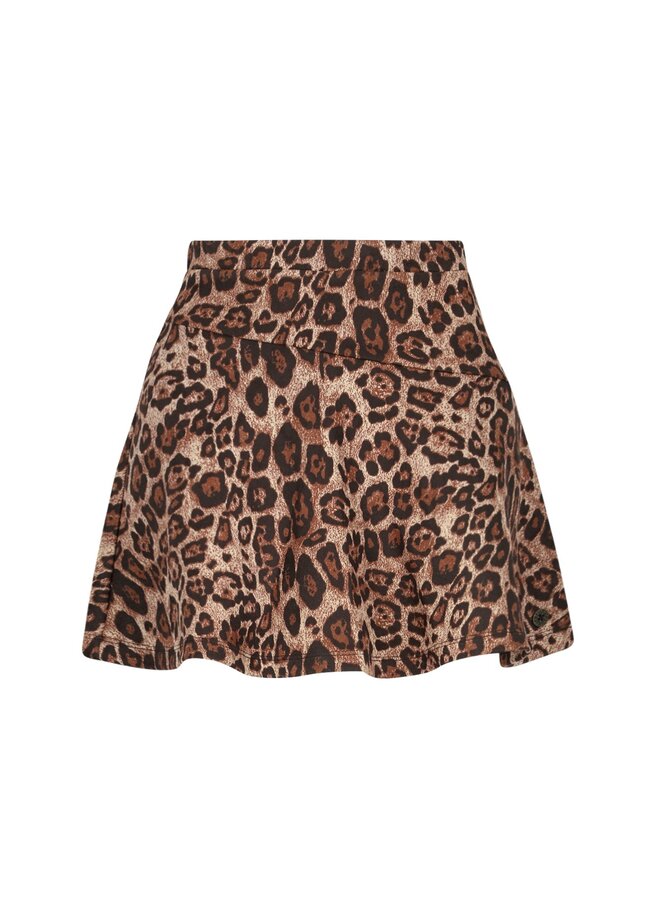 F508-5710 Stine Flo girls skirt with ruffle hem | Animal (900) W25