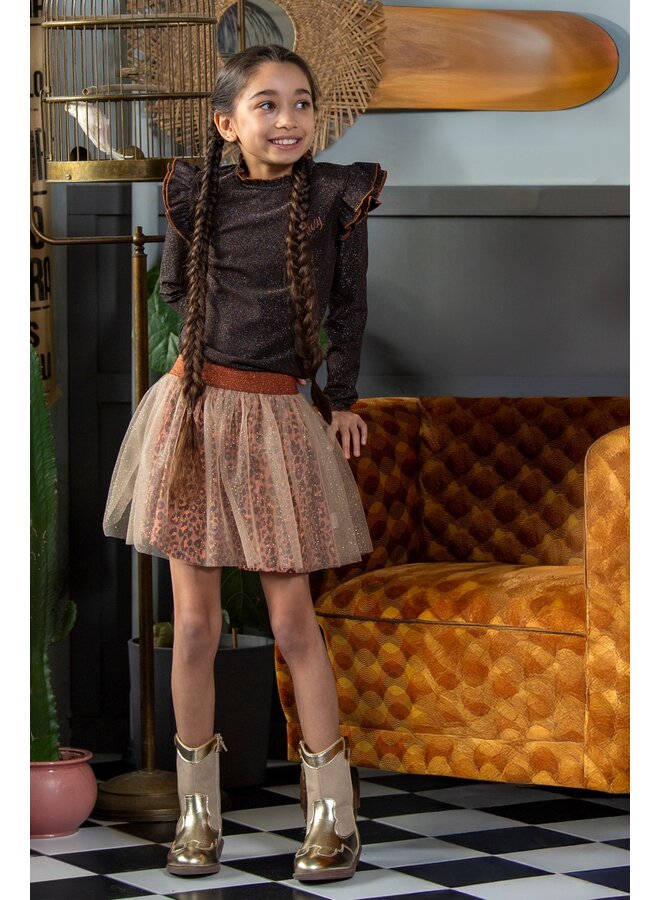 Tonya B.Nosy girls top wit ruffles Y508-5427 | fudgsickle 532 (W25)