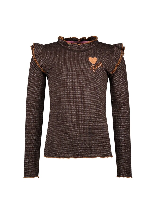 Tonya B.Nosy girls top wit ruffles Y508-5427 | fudgsickle 532 (W25)