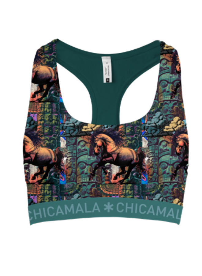 Girls 1-pack racer back | Totemhorse Print