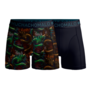 Boys 2-Pack Boxer Shorts (Cotton Modal) | Dragon Print/Blue