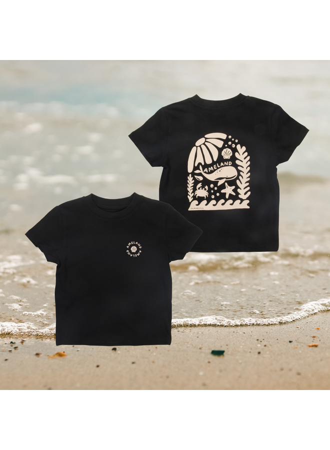 Kids T-shirt Ameland | Black